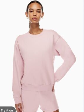 TNA Airy Fleece Perfect Crew Sweatshirt - Aritzia